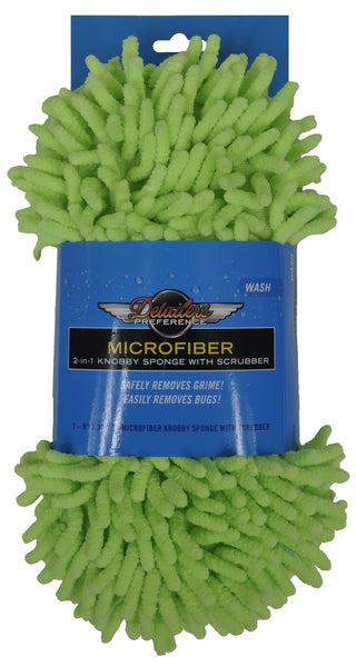 Detailer's Preference® Microfiber 2-in-1 Knobby Sponge With