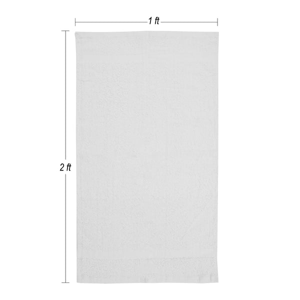 Nouvelle Legende Catalina Hand Towel, 27 inch x 16 inch, White, 12 Pack