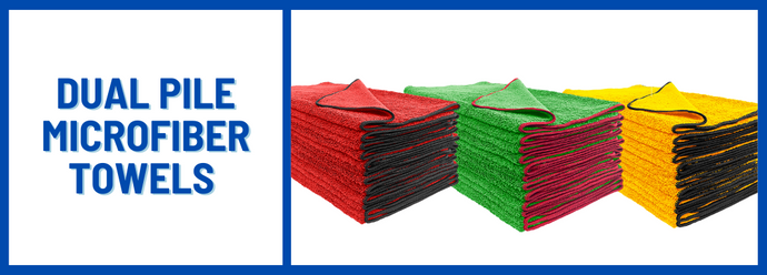 Dual-Pile Microfiber Towels for Auto detailing