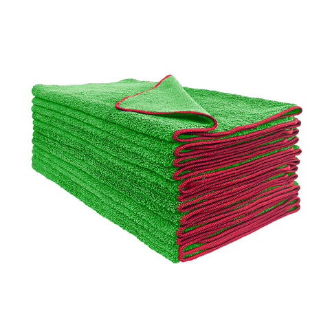 Eurow 16 x 28 in. 390 GSM Multicolor Microfiber Waffle Weave Kitchen Towels  – 10-pack