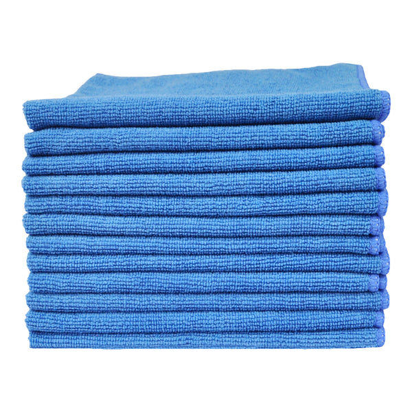 Zwipes Microfiber Cleaning Towels, Blue, 12 Count