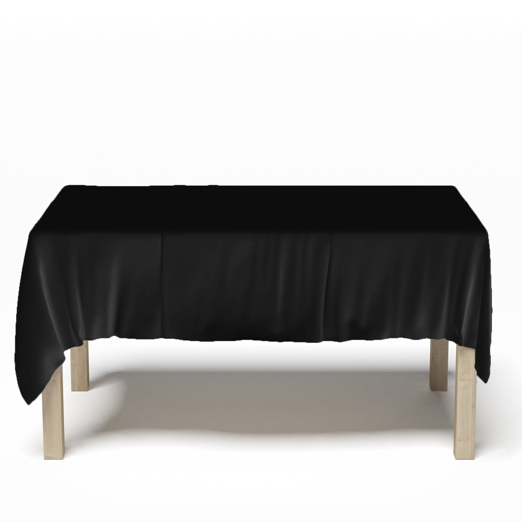 Black 144x70 Brocade Tablecloth for Hire