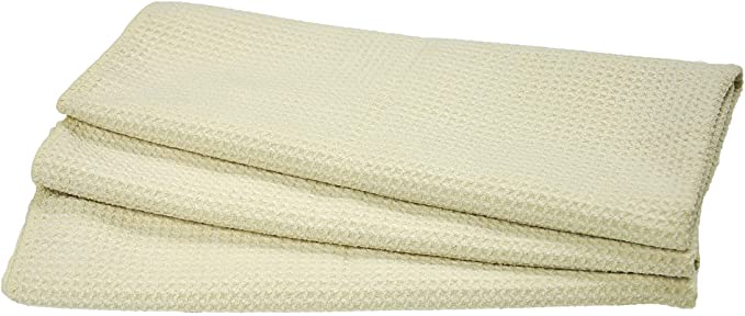 Kitchen Towels, Pack of 12 Bar Mop Towels -16X19 Inches -100% Cotton White  Super