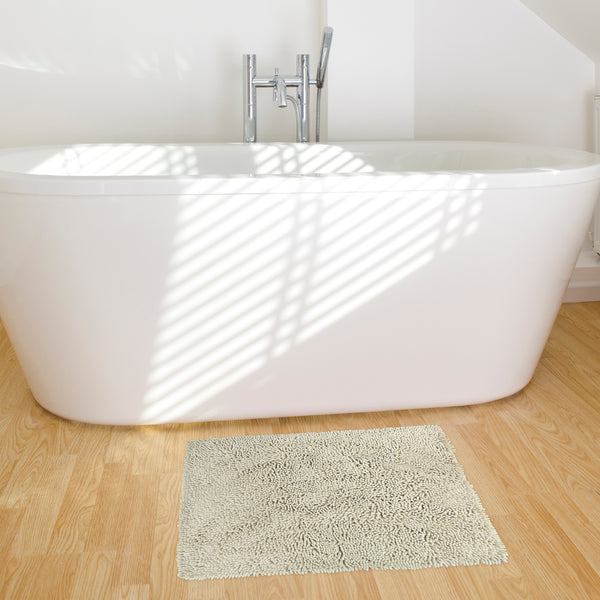 Lamdo Boho Bathroom Rugs Non-Slip Microfiber Abstract Bath Mat Soft Plush  Fluffy Bath Rugs Beige Washable for Tube/Washbain/Toilet 20x32 (Beige)