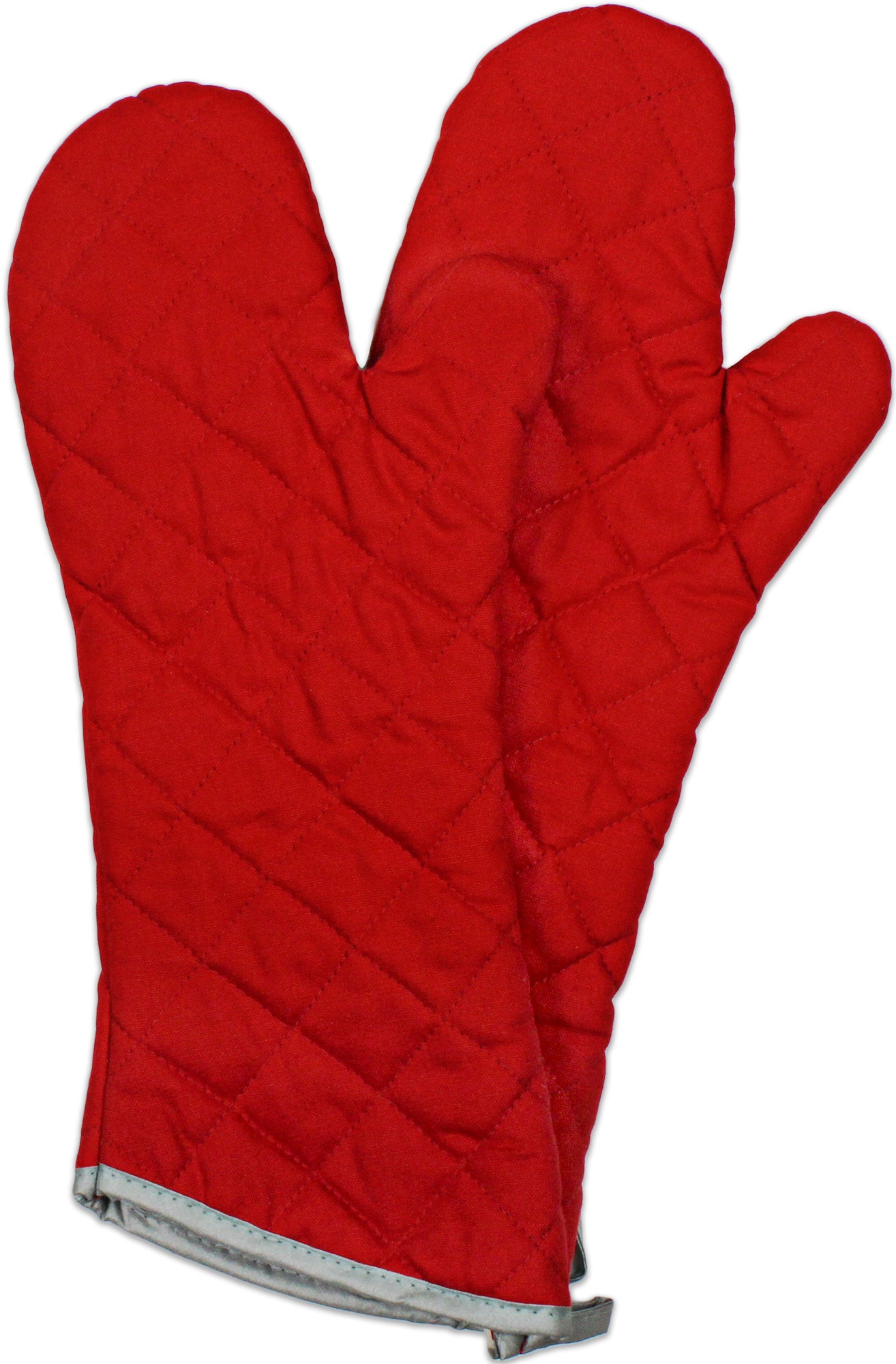Oven Mitt and Pot Holder Set, Quilted and Flame and Heat Resistant by Lavish Home (Burgundy)